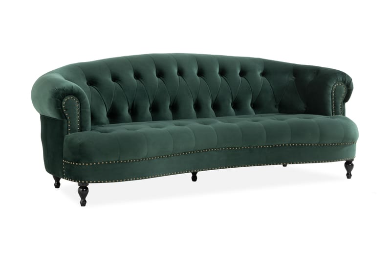 MOSLANDER 3-sits Soffa Grön - 3-sits soffor - chesterfield soffor