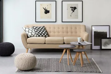 Motala Soffa 3 Sits - Beige - Möbler - Vardagsrum - Soffor - 3-sits soffor
