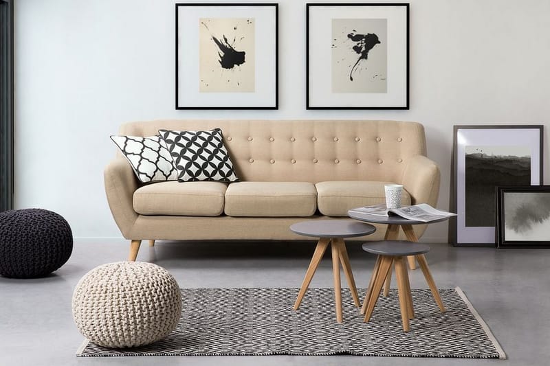 Motala Soffa 3 Sits - Beige - Möbler - Vardagsrum - Soffor - 3-sits soffor