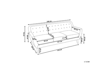 Motala Soffa 3 Sits - Grå - Möbler - Vardagsrum - Soffor - 3-sits soffor