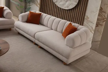 Munemori 3-sits Soffa 240x80x95 cm - Beige - Möbler - Vardagsrum - Soffor - 3-sits soffor