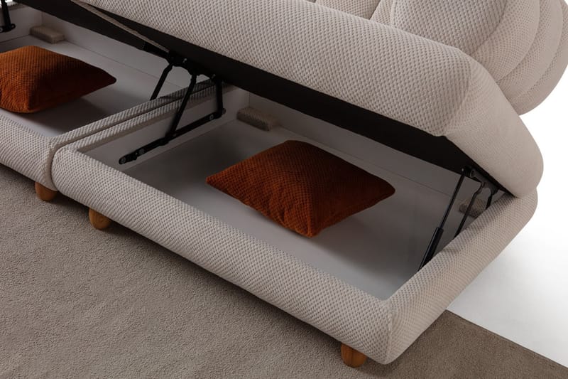 Munemori 3-sits Soffa 240x80x95 cm - Beige - Möbler - Vardagsrum - Soffor - 3-sits soffor