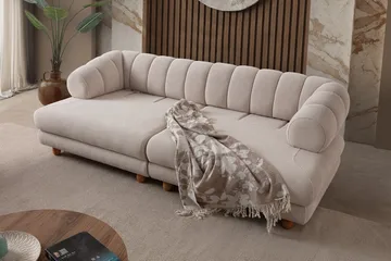 Munemori 3-sits Soffa 240x80x95 cm - Beige - Möbler - Vardagsrum - Soffor - 3-sits soffor