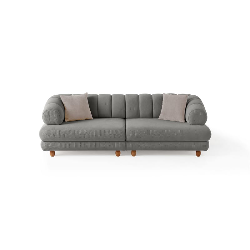 Munemori 3-sits Soffa 240x80x95 cm - Grå - Möbler - Vardagsrum - Soffor - 3-sits soffor