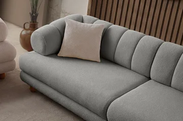 Munemori 3-sits Soffa 240x80x95 cm - Grå - Möbler - Vardagsrum - Soffor - 3-sits soffor