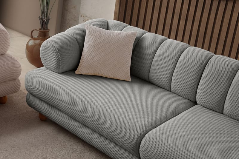 Munemori 3-sits Soffa 240x80x95 cm - Grå - Möbler - Vardagsrum - Soffor - 3-sits soffor