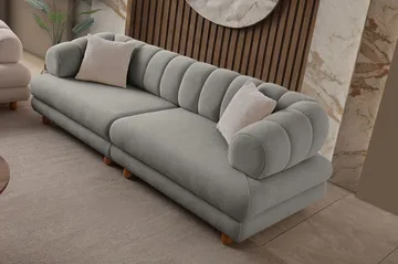 Munemori 3-sits Soffa 240x80x95 cm - Grå - Möbler - Vardagsrum - Soffor - 3-sits soffor