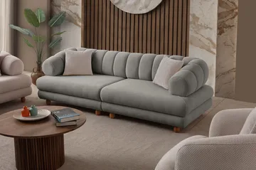 Munemori 3-sits Soffa 240x80x95 cm - Grå - Möbler - Vardagsrum - Soffor - 3-sits soffor