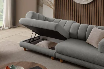 Munemori 3-sits Soffa 240x80x95 cm - Grå - Möbler - Vardagsrum - Soffor - 3-sits soffor