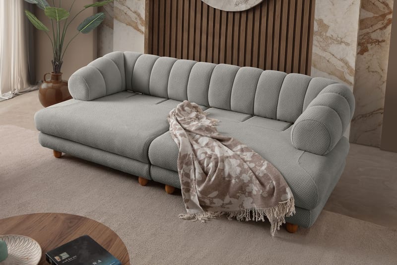 Munemori 3-sits Soffa 240x80x95 cm - Grå - Möbler - Vardagsrum - Soffor - 3-sits soffor