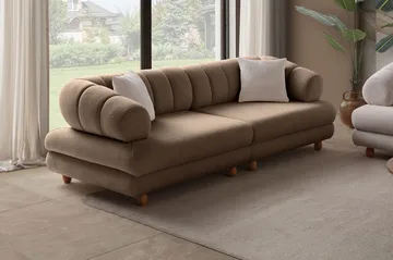 Munemori 3-sits Soffa 240x80x95 cm - Latte - Möbler - Vardagsrum - Soffor - 3-sits soffor