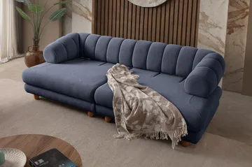 Munemori 3-sits Soffa 240x80x95 cm - Marinblå - Möbler - Vardagsrum - Soffor - 3-sits soffor
