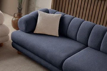 Munemori 3-sits Soffa 240x80x95 cm - Marinblå - Möbler - Vardagsrum - Soffor - 3-sits soffor