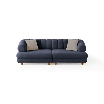 Munemori 3-sits Soffa 240x80x95 cm - Marinblå - Möbler - Vardagsrum - Soffor - 3-sits soffor