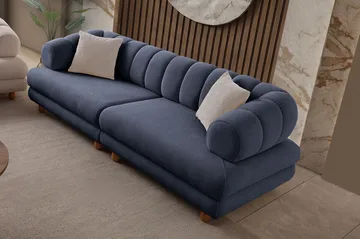 Munemori 3-sits Soffa 240x80x95 cm - Marinblå - Möbler - Vardagsrum - Soffor - 3-sits soffor