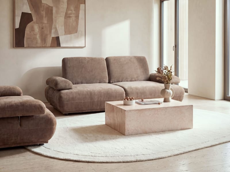 3-sits soffa Nacka - Brun - Möbler - Vardagsrum - Soffor - 3-sits soffor