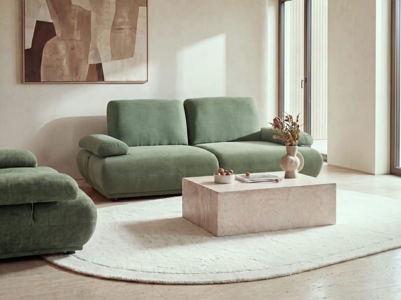 3-sits soffa Nacka - Ljusgrön - Möbler - Vardagsrum - Soffor - 3-sits soffor