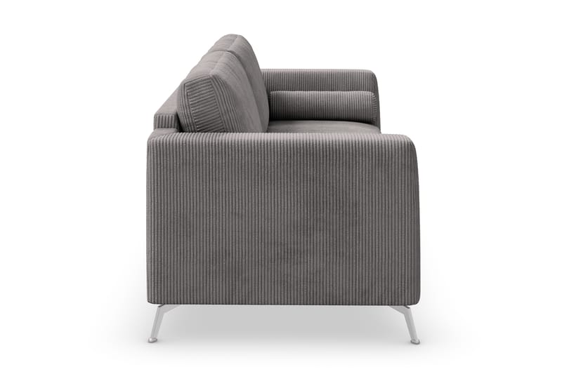 NASHVILLE LYX 3-sits Soffa Mörkgrå/Krom - Möbler - Vardagsrum - Soffor - 3-sits soffor