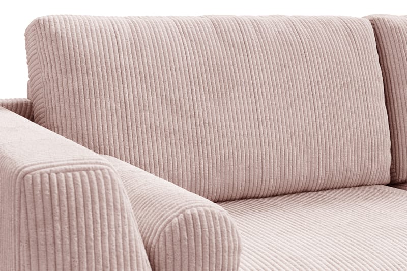 NASHVILLE LYX 3-sits Soffa Rosa/Svart - Möbler - Vardagsrum - Soffor - 3-sits soffor