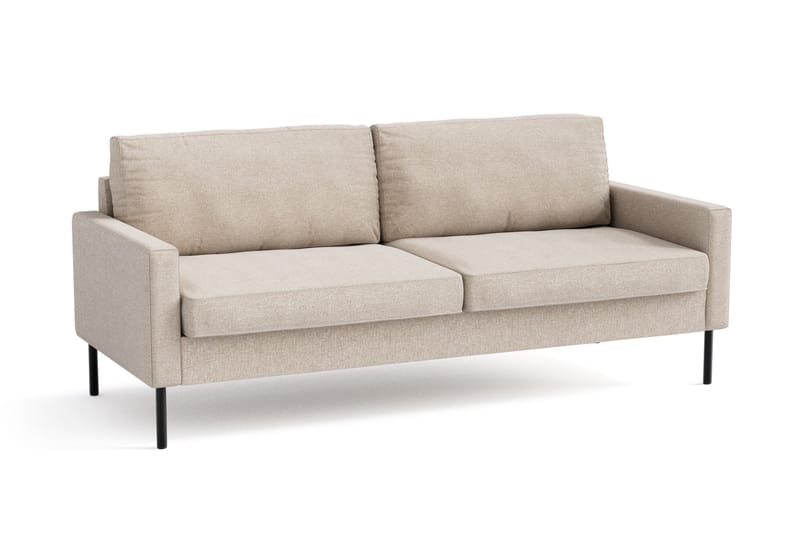 Nevada 3-sits Small Tygsoffa 198 cm bred - Beige - Möbler - Vardagsrum - Soffor - 3-sits soffor