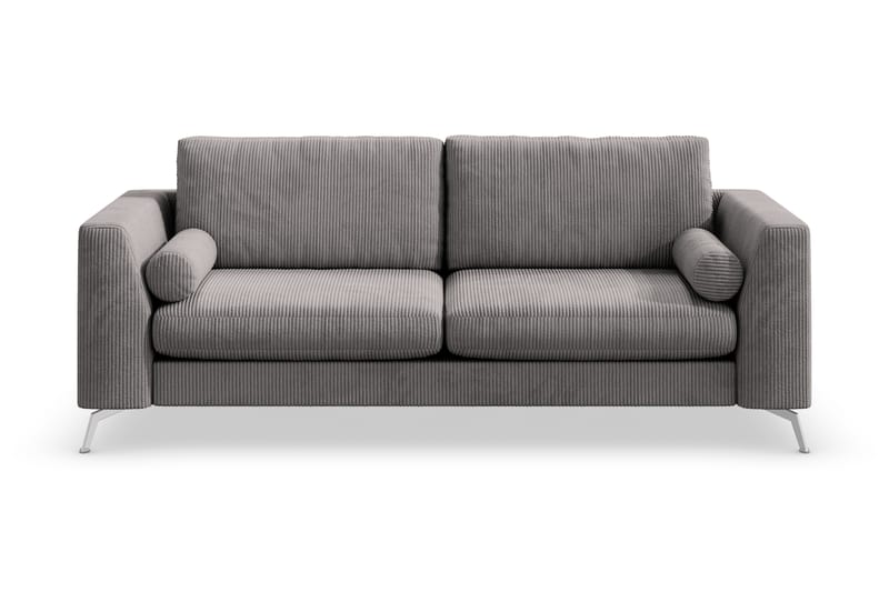 Ocean Lyx 3-sits Manchestersoffa - Mörkgrå - Möbler - Vardagsrum - Soffor - 3-sits soffor