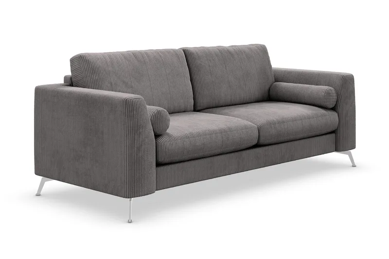 Ocean Lyx 3-sits Manchestersoffa - Mörkgrå - Möbler - Vardagsrum - Soffor - 3-sits soffor