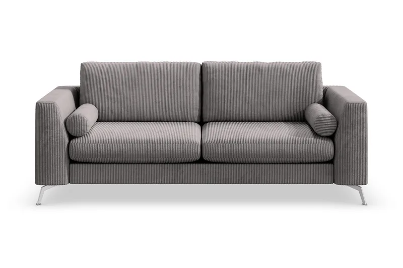 Ocean Lyx 3-sits Manchestersoffa - Mörkgrå - Möbler - Vardagsrum - Soffor - 3-sits soffor