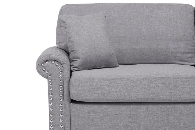 Otra 3-sits Djup Chesterfield Soffa i Tyg - Grå - Möbler - Vardagsrum - Soffor - 3-sits soffor