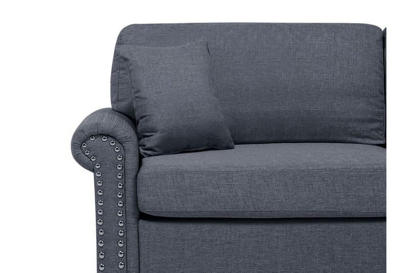 Otra 3-sits Djup Chesterfield Soffa i Tyg - Grå - Möbler - Vardagsrum - Soffor - 3-sits soffor