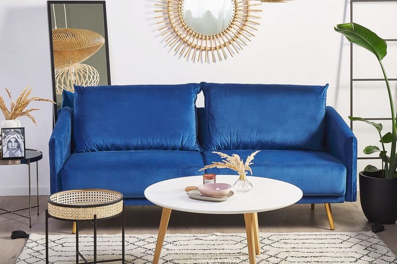 OTTESTAD 3-sits Soffa Sammet/Marinblå - Möbler - Vardagsrum - Soffor - 3-sits soffor
