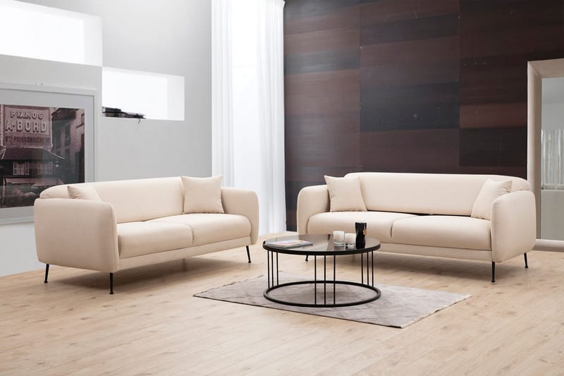 Pallister Soffa 3-sits Beige - Möbler - Vardagsrum - Soffor - 3-sits soffor
