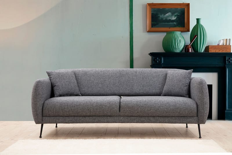 Pallister Soffa 3-sits Grå - Möbler - Vardagsrum - Soffor - 3-sits soffor