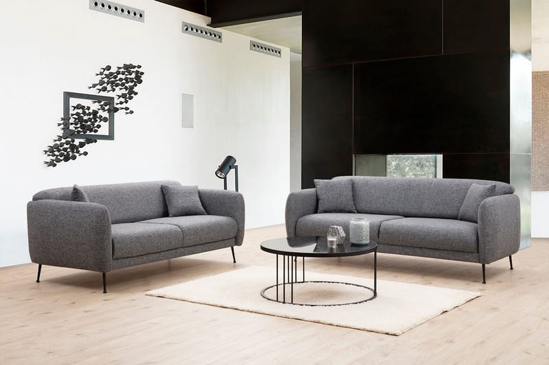 Pallister Soffa 3-sits Grå - Möbler - Vardagsrum - Soffor - 3-sits soffor