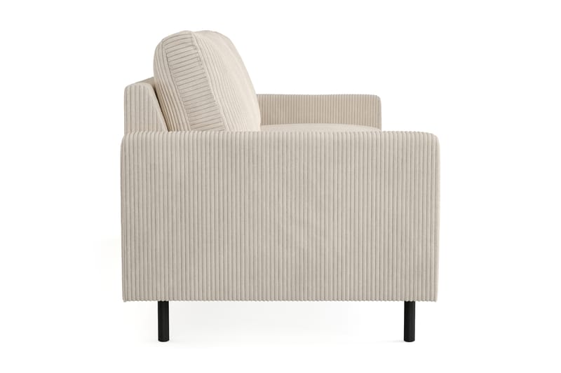 Peppe 3-sits Manchestersoffa 200 cm bred - Beige - Möbler - Vardagsrum - Soffor - 3-sits soffor