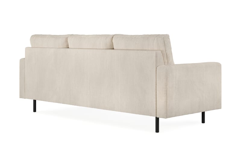 Peppe 3-sits Manchestersoffa 200 cm bred - Beige - Möbler - Vardagsrum - Soffor - 3-sits soffor