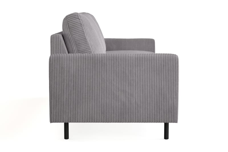 Peppe 3-sits Manchestersoffa - Grå - Möbler - Vardagsrum - Soffor - 3-sits soffor