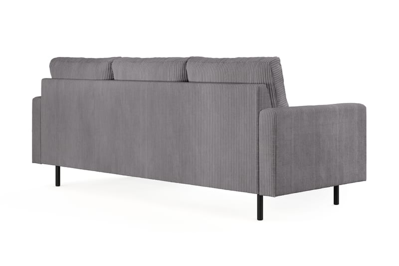 Peppe 3-sits Manchestersoffa - Grå - Möbler - Vardagsrum - Soffor - 3-sits soffor