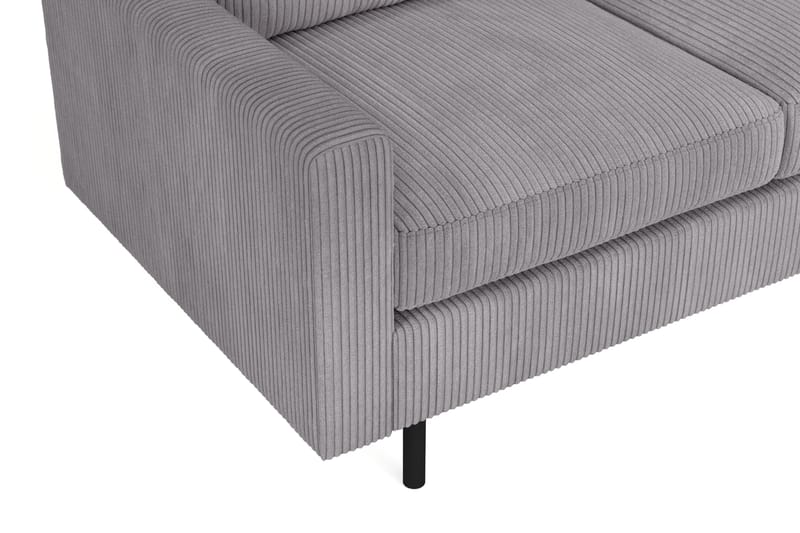 Peppe 3-sits Manchestersoffa - Grå - Möbler - Vardagsrum - Soffor - 3-sits soffor