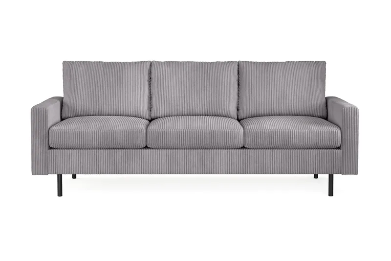 Peppe 3-sits Manchestersoffa - Grå - Möbler - Vardagsrum - Soffor - 3-sits soffor