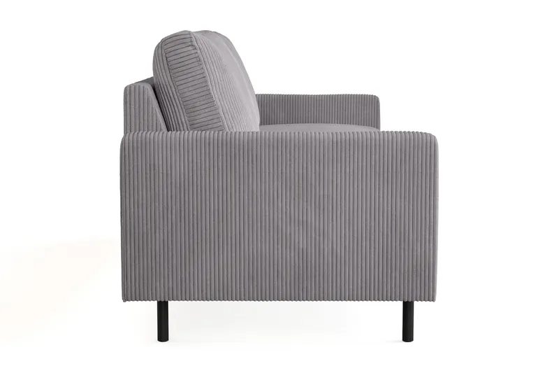 Peppe 3-sits Manchestersoffa - Mörkgrå - Möbler - Vardagsrum - Soffor - 3-sits soffor