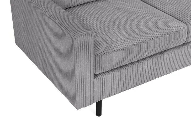 Peppe 3-sits Manchestersoffa - Mörkgrå - Möbler - Vardagsrum - Soffor - 3-sits soffor
