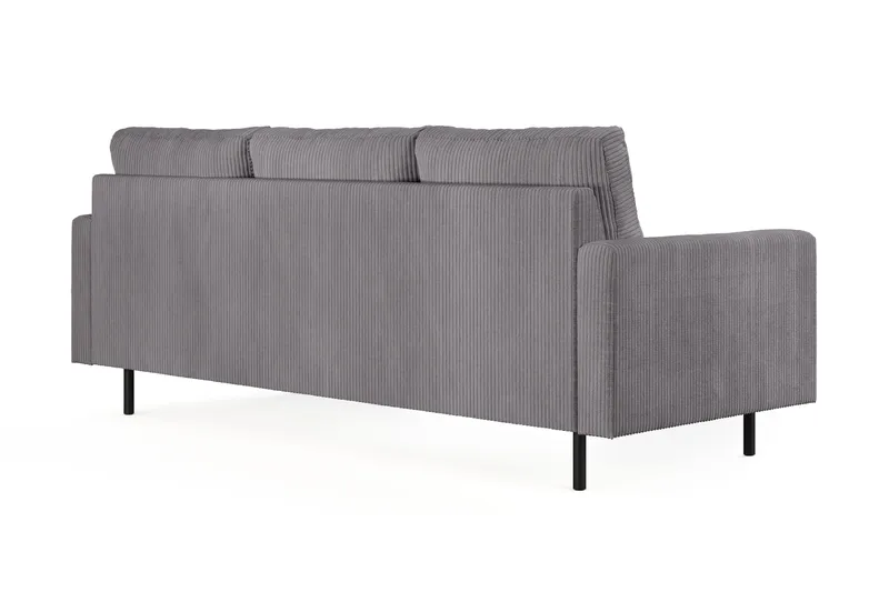 Peppe 3-sits Manchestersoffa - Mörkgrå - Möbler - Vardagsrum - Soffor - 3-sits soffor