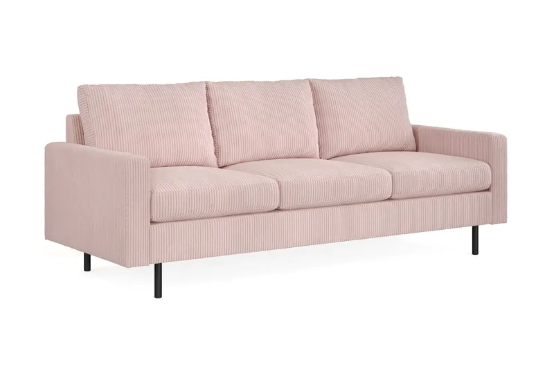 Peppe 3-sits Manchestersoffa - Rosa - Möbler - Vardagsrum - Soffor - 3-sits soffor