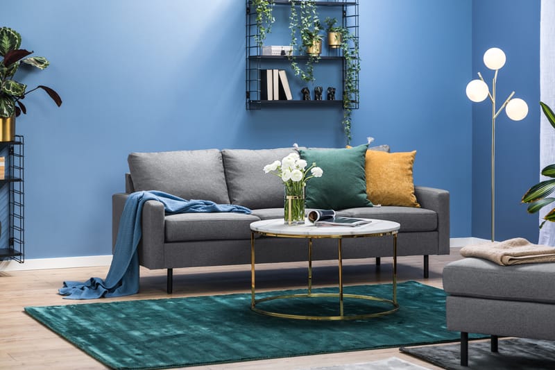 Peppe 3-sits Tygsoffa - Ljusgrå - Möbler - Vardagsrum - Soffor - 3-sits soffor