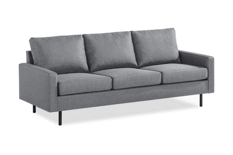 Peppe 3-sits Tygsoffa - Ljusgrå - Möbler - Vardagsrum - Soffor - 3-sits soffor