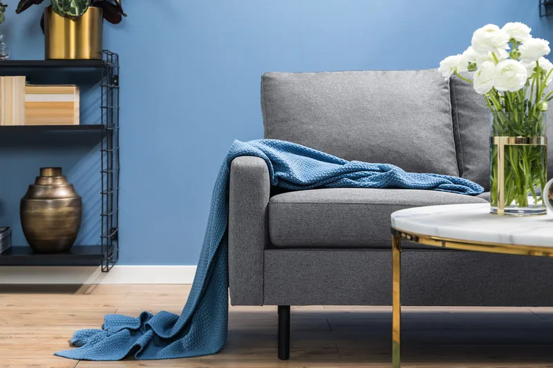 Peppe 3-sits Tygsoffa - Ljusgrå - Möbler - Vardagsrum - Soffor - 3-sits soffor