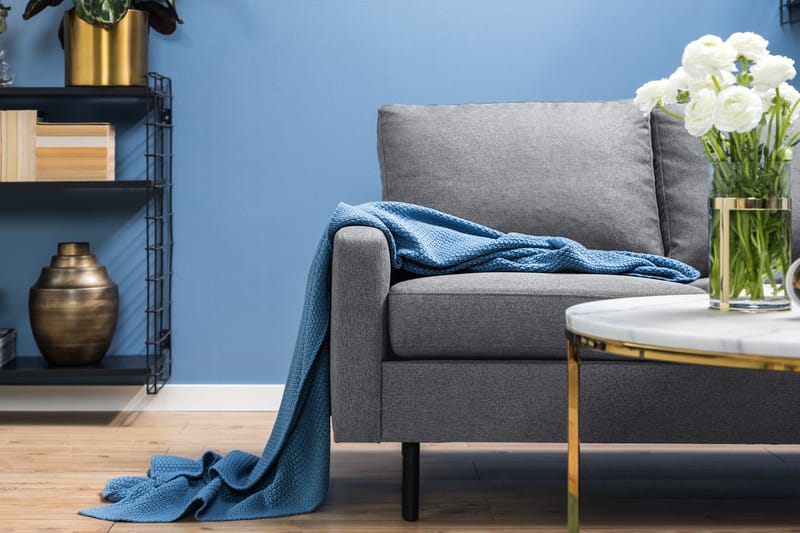 Peppe 3-sits Tygsoffa - Ljusgrå - Möbler - Vardagsrum - Soffor - 3-sits soffor