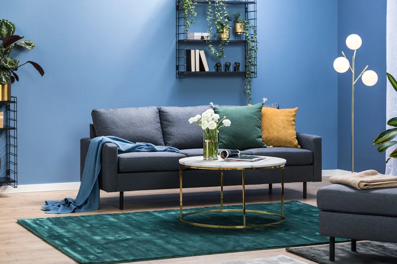 Peppe 3-sits Tygsoffa - Mörkgrå - Möbler - Vardagsrum - Soffor - 3-sits soffor