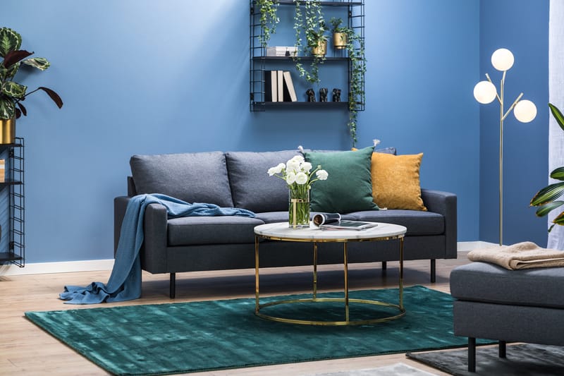 Peppe 3-sits Tygsoffa - Mörkgrå - Möbler - Vardagsrum - Soffor - 3-sits soffor
