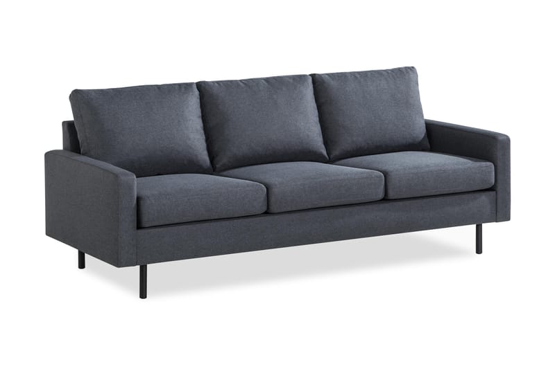 Peppe 3-sits Tygsoffa - Mörkgrå - Möbler - Vardagsrum - Soffor - 3-sits soffor